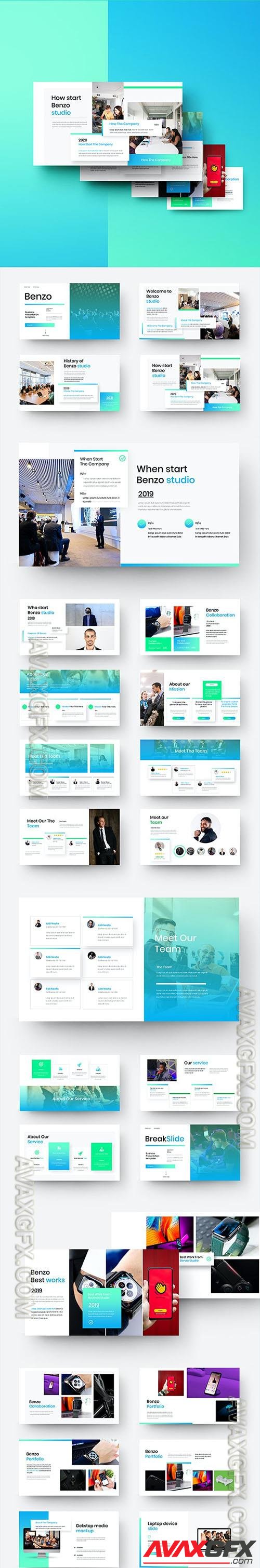 Benzo - Business Powerpoint, Keynote and Google Slides Templates