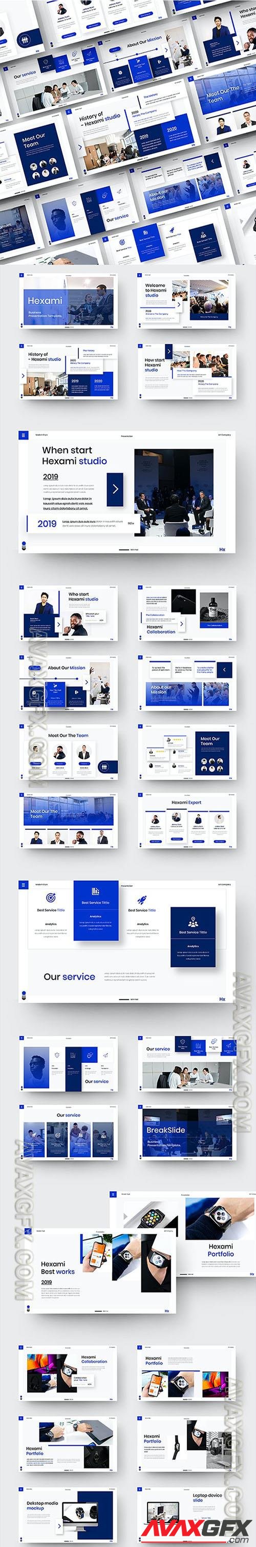 Hexami - Business Powerpoint, Keynote and Google Slides Templates