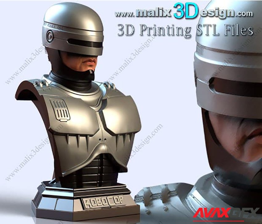 Robocop Bust 3D Printable STL