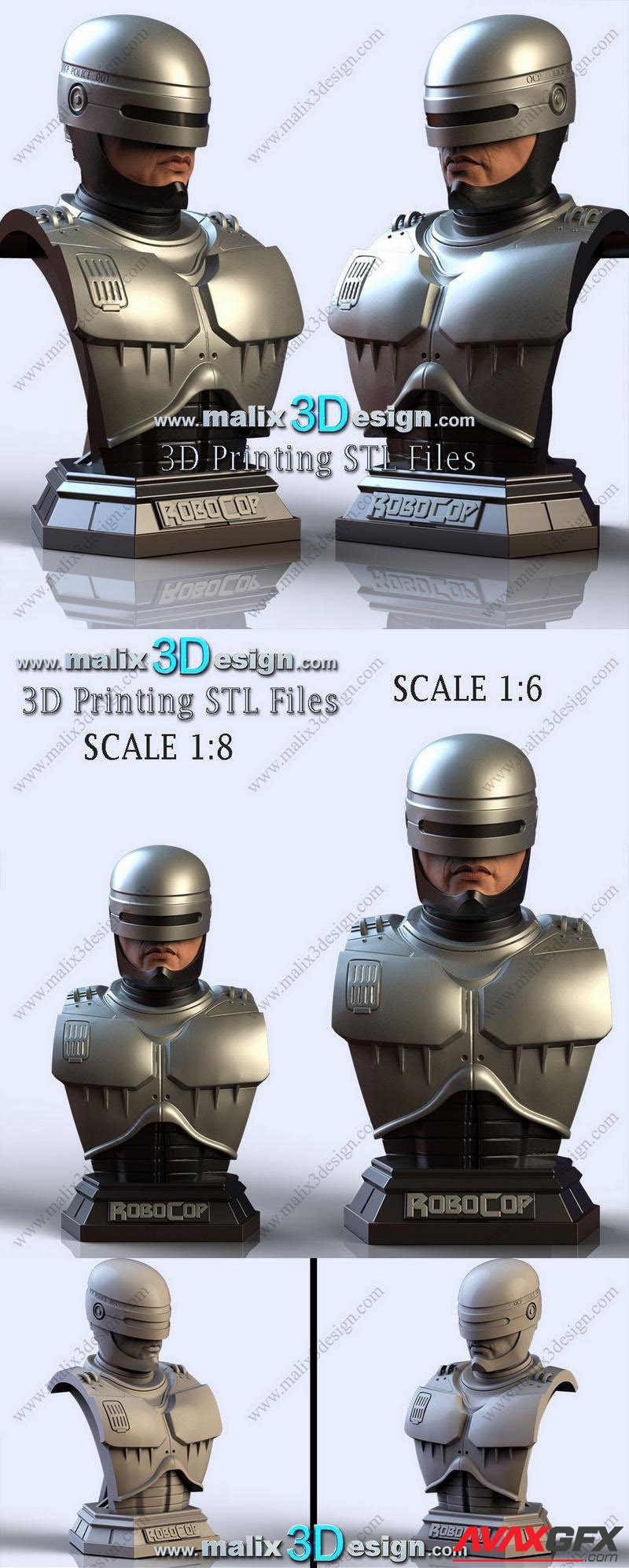 Robocop Bust 3D Printable STL