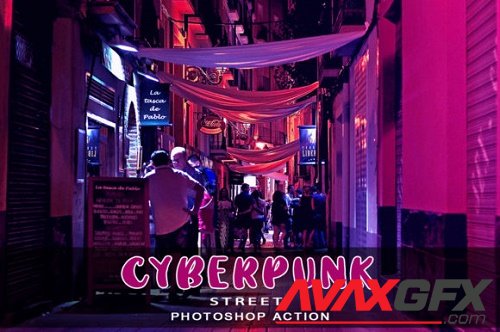 Cyberpunk Street Photoshop Actions