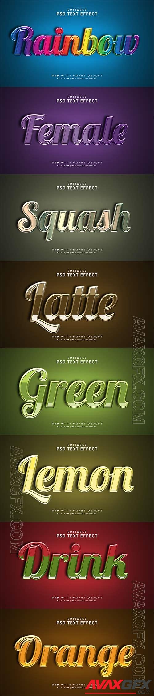 Psd text effect set vol 64