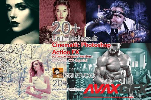 Cinematic Photoshop Action FX - 936834