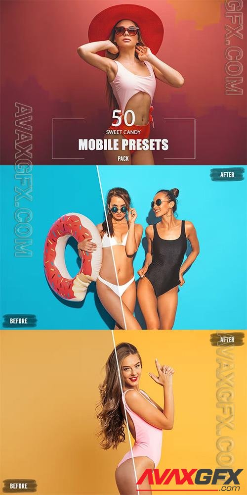 50 Sweet Candy Mobile Presets Pack G9AMVMW