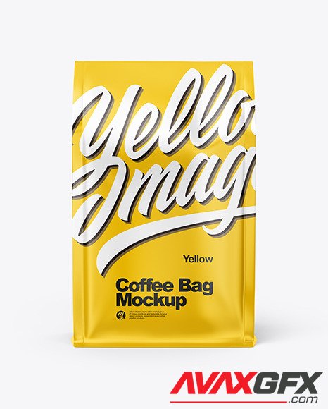 Matte Coffee Bag Mockup 47771