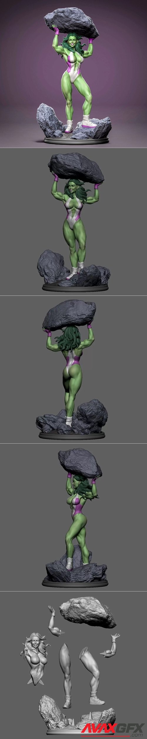 She Hulk V2 from Marvel – 3D Printable STL