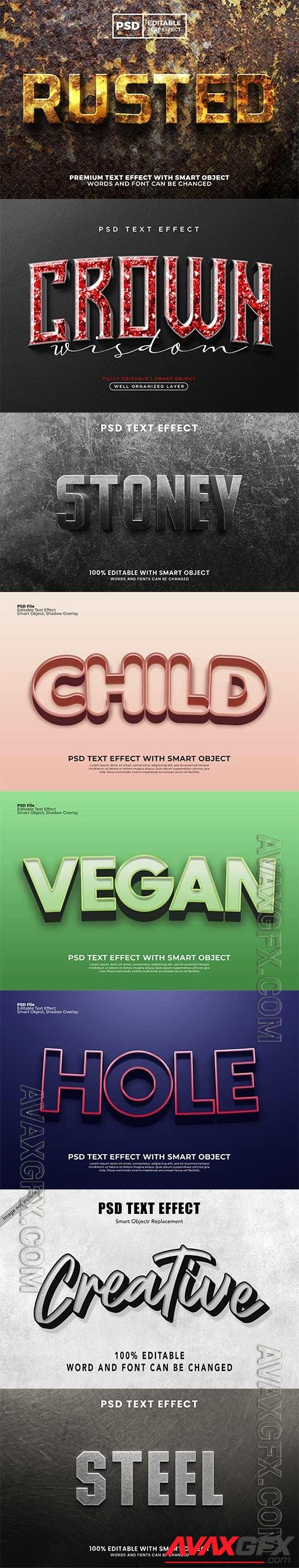 Psd text effect set vol 77