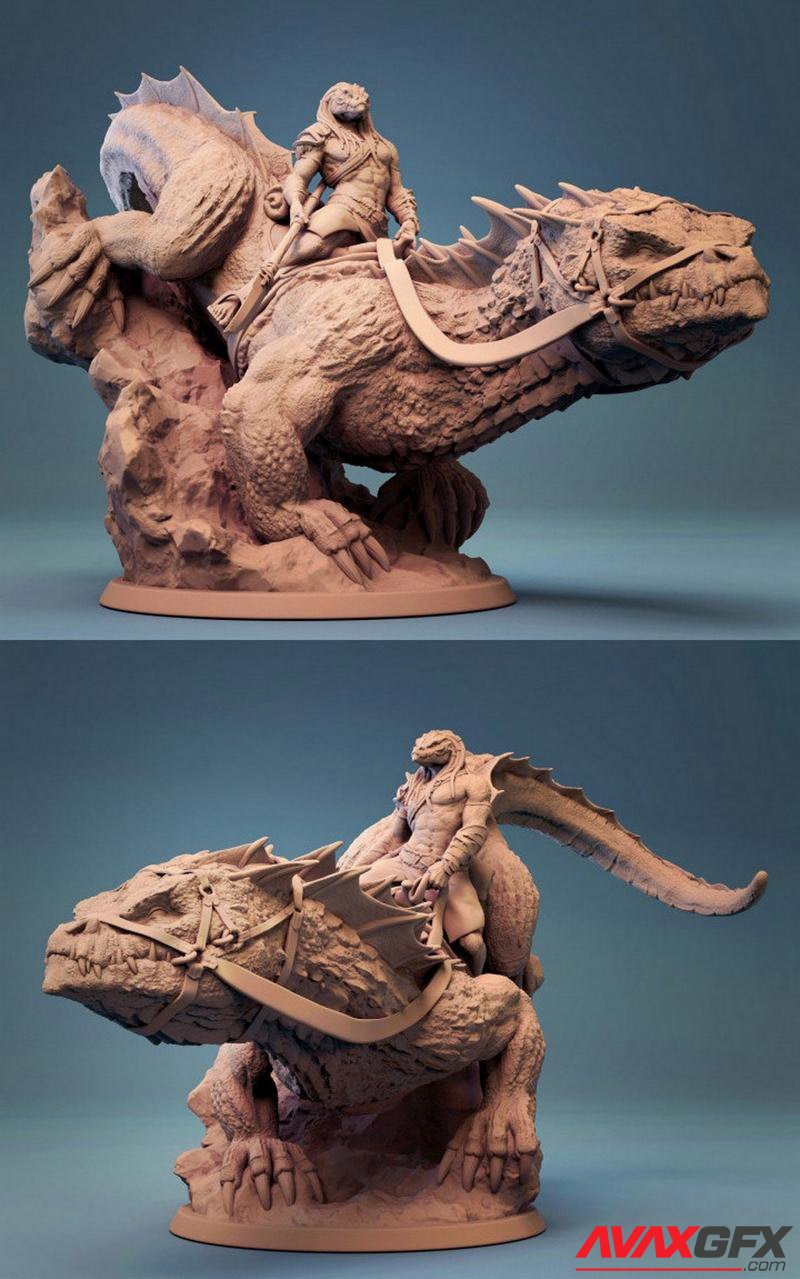 Giant Lizard 3D Printable STL