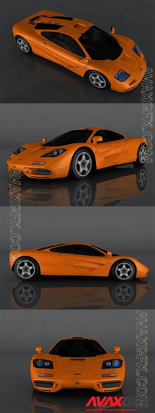 McLaren F1 1993 3D Model o93009