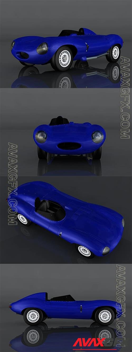 Jaguar D-Type 3D Model o93573