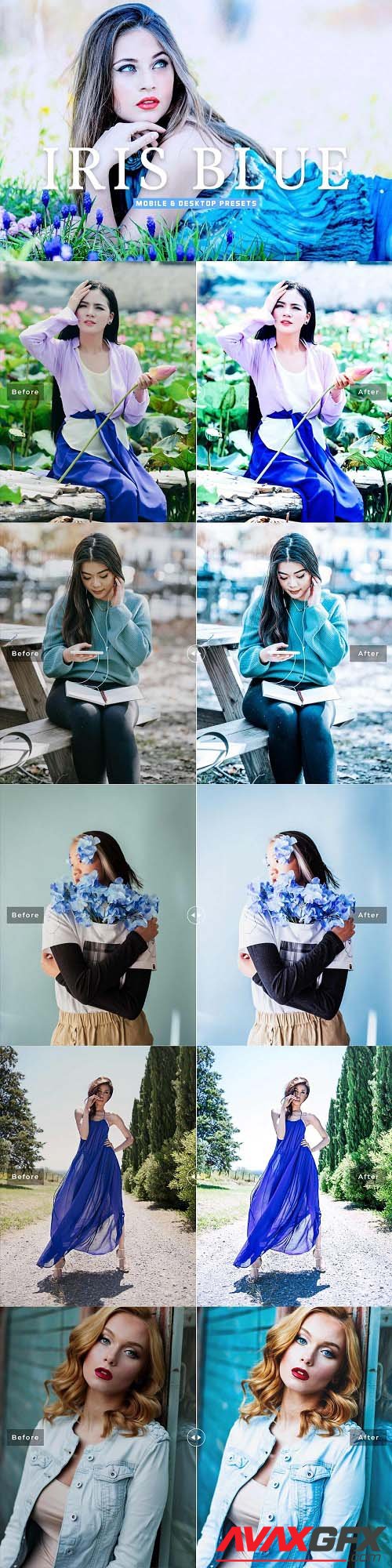 Iris Blue Pro Lightroom Presets - 6898065