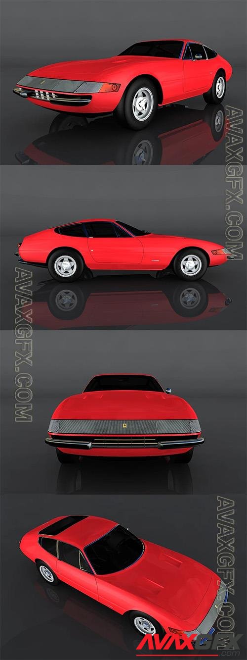 Ferrari 365 GTB 3D Model o93989