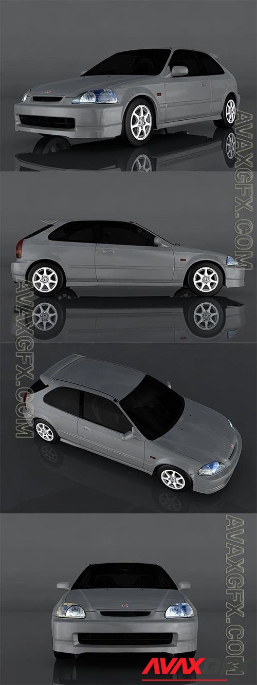 1997 Honda Civic 3D Model o89436