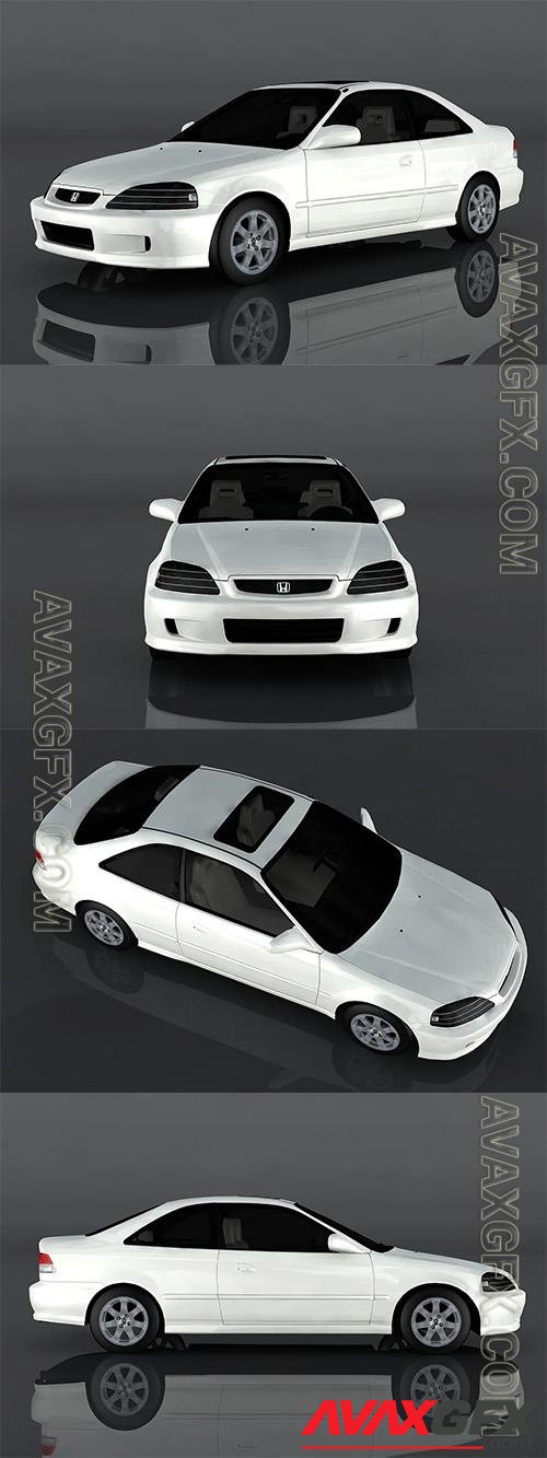 1999 Honda Civic Coupe 3D Model o82167