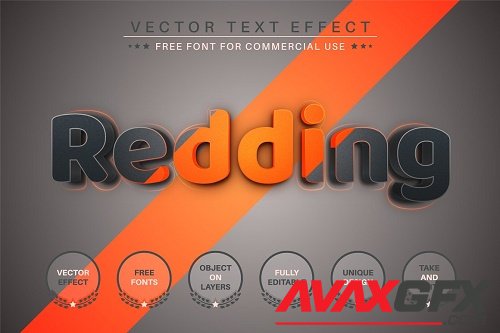 3D Redding - Editable Text Effect - 6899741