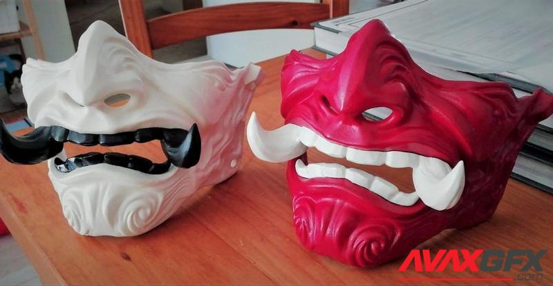 Samurai Inspired mask 3D Printable STL