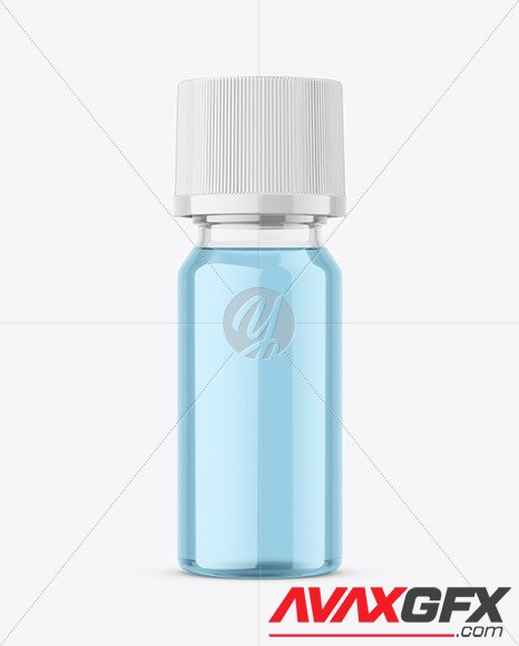 Clear Glass Cosmetic Bottle Mockup 95046