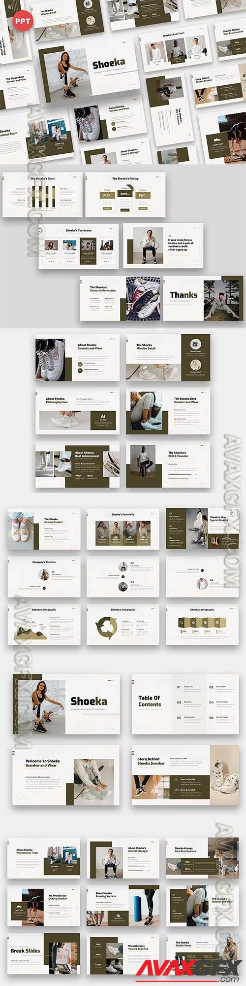 Shoeka - Sneaker & Wear Powerpoint and Keynote Templates