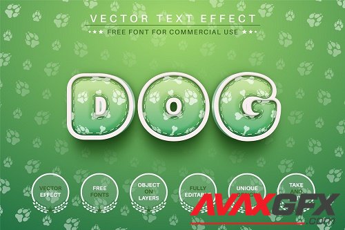 Big Dog - Editable Text Effect, Font - 6902229