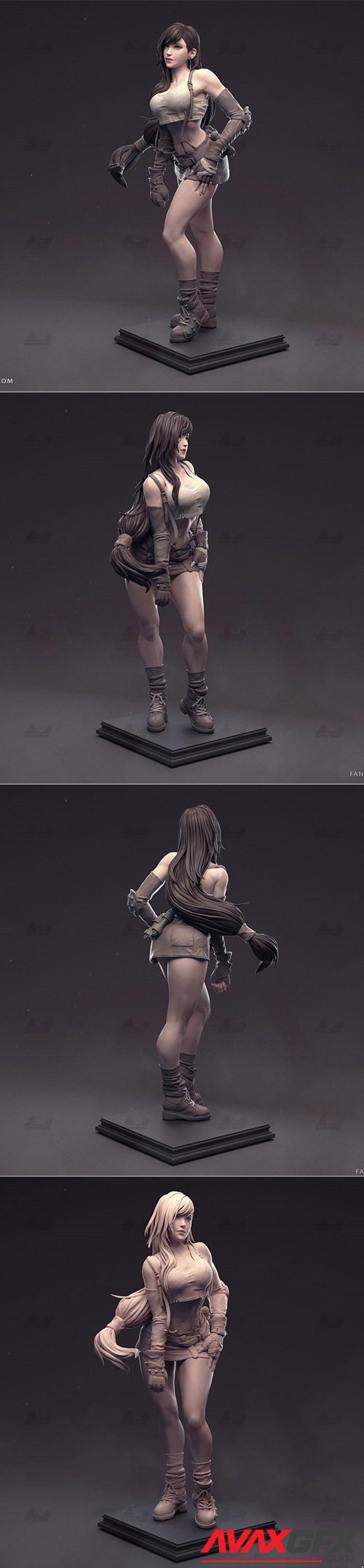 Tifa - Final Fantasy – 3D Printable STL