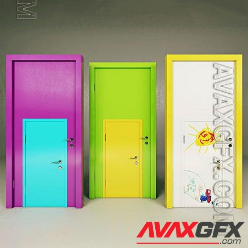 3D Models Colorful doors 45