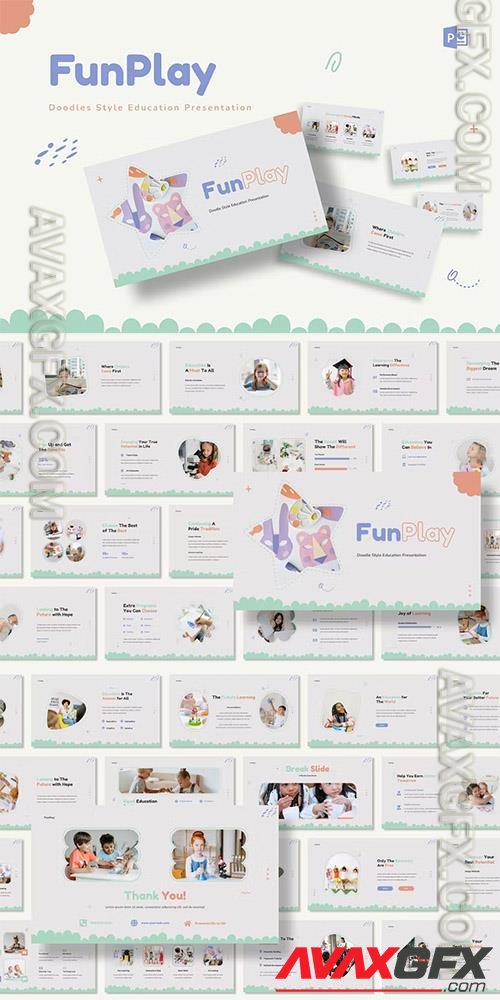FunPlay - Doodles Education Powerpoint, Keynote and Google Slides Templates
