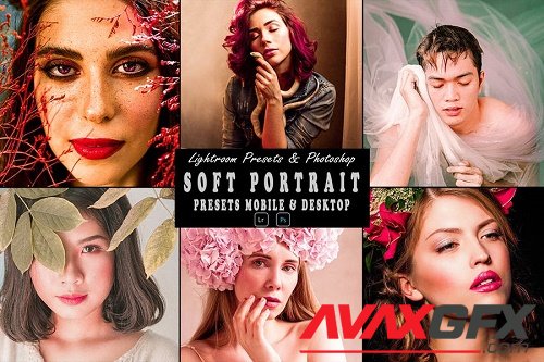 Soft Portrait Tone Photoshop Action & Lightrom Presets