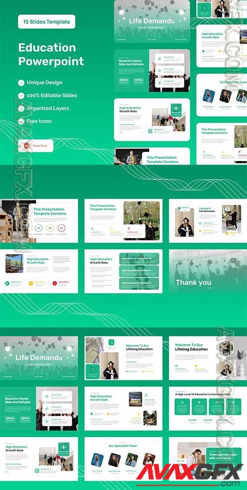Education Presentation Template - Powerpoint, Keynote and Google Slides