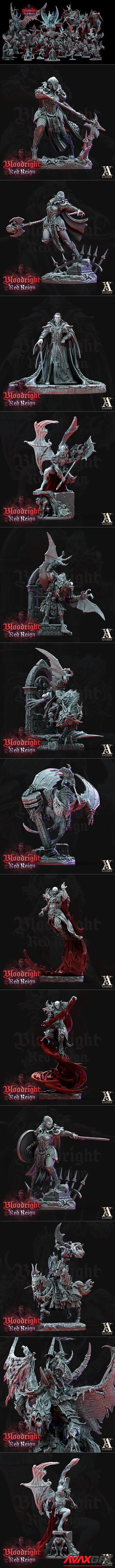 Archvillain Games - Bloodright - Red Reign – 3D Printable STL