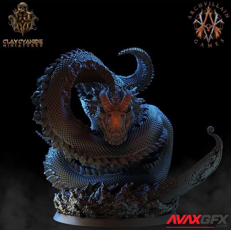 Archvillain Games The Legendary Jormugandr 3D Printable STL