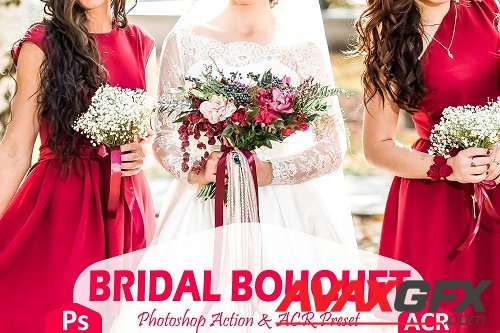 10 Bridal Bouquet Photoshop Actions - 1780546