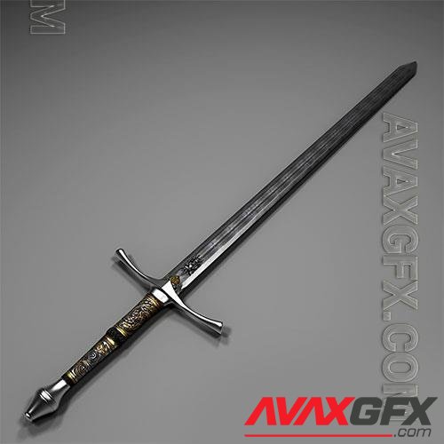 3D Models Old sword