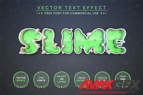 Slime - Editable Text Effect - 6912039