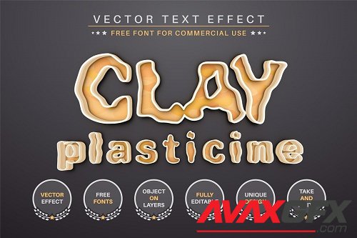 Plasticine - Editable Text Effect - 6912228