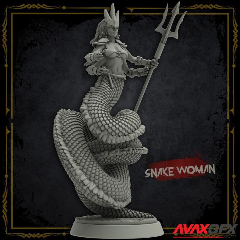 Snake woman 3D Printable STL