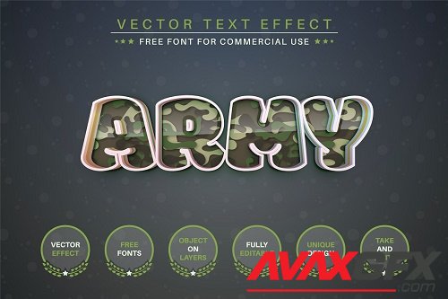 Army - Editable Text Effect - 6912749
