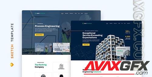 Axial – Construction Company Template for Sketch 33749547