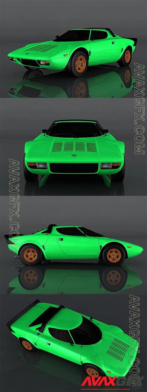 Lancia Stratos HF 3D Model o92990