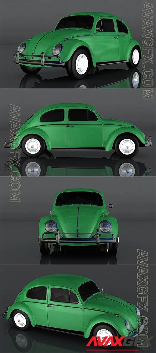 Volkswagen Beetle 1964 3D Model o93642