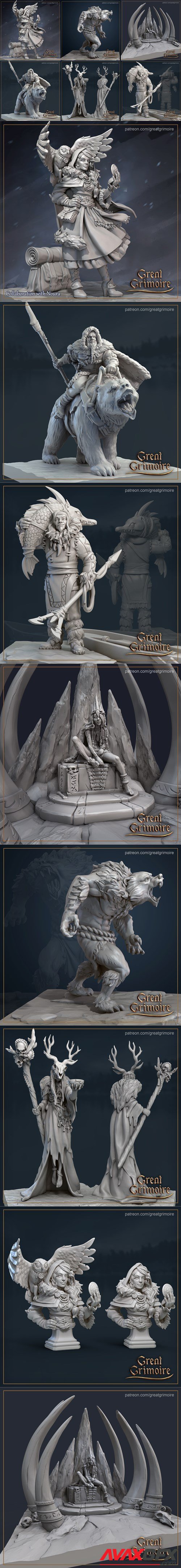 Great Grimoire The Frozen Grove - Complete February 2021 – 3D Printable STL