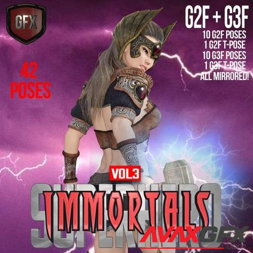 SuperHero Immortals for G2F and G3F Volume 3