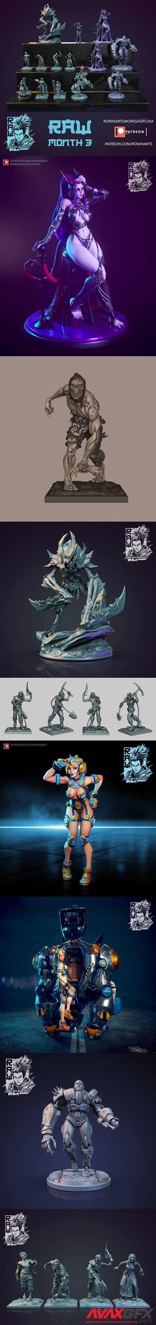 Ronin Arts Workshop RAW Month 3 – 3D Printable STL