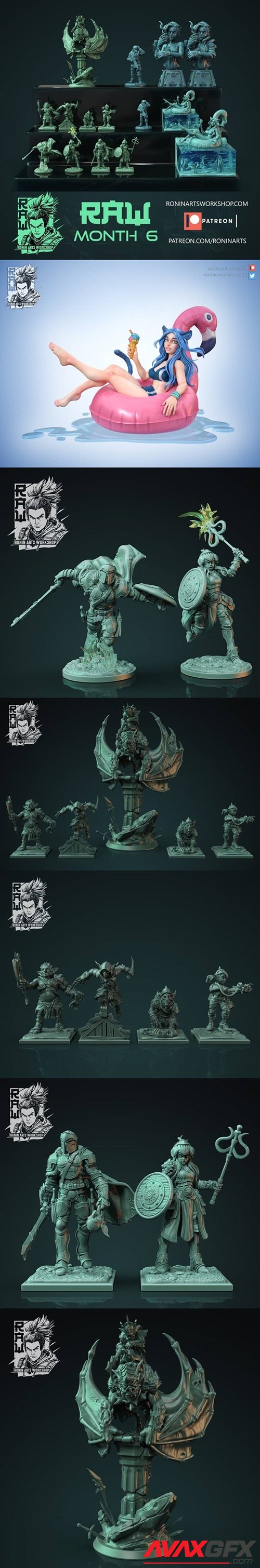 Ronin Arts Workshop RAW Month 6 – 3D Printable STL