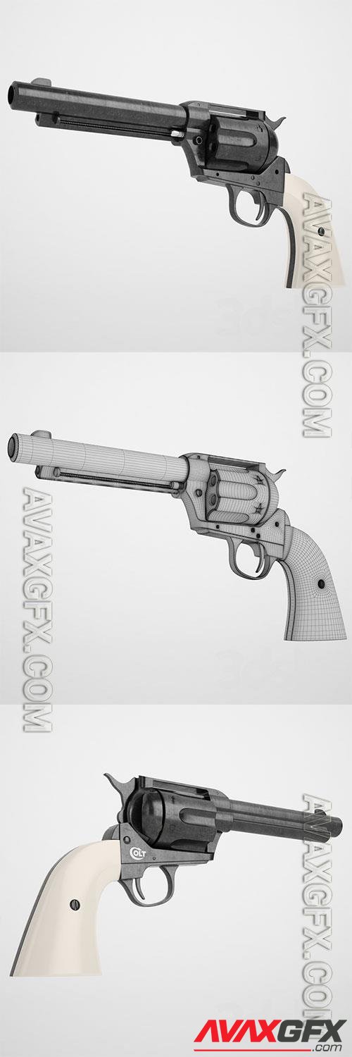 3D Models Colt Peacemaker SAA CO2 pistol