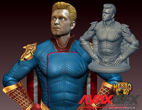 Homelander Bust – 3D Printable STL