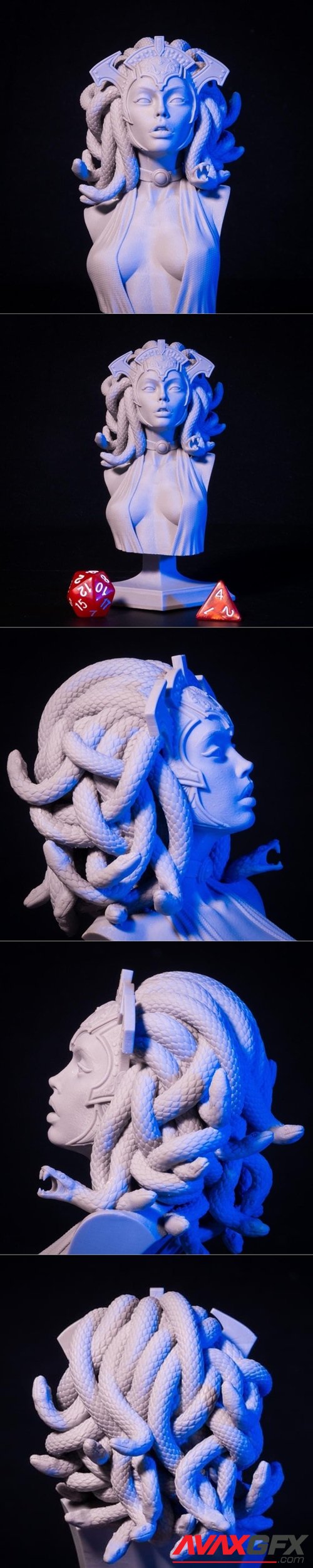 Medusa Bust – 3D Printable STL
