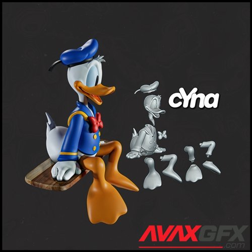 Donald Duck – 3D Printable STL