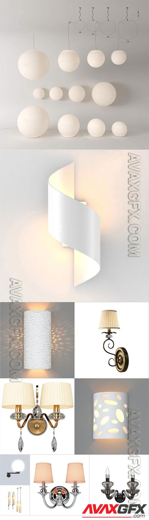 3D model Wall light Set 1