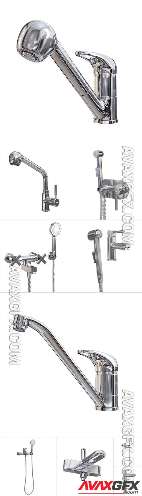 3D model Faucet Set 2