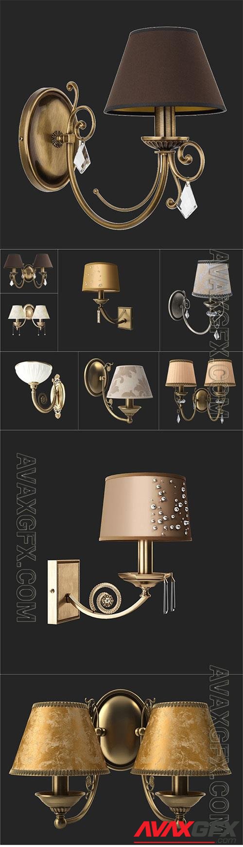 3D model Wall light Set 2